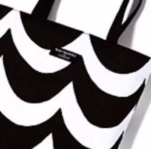 Black and White Wave Logo - MARIMEKKO CLINIQUE Black White Wave Tote Shoulder Bag Purse NIP | eBay