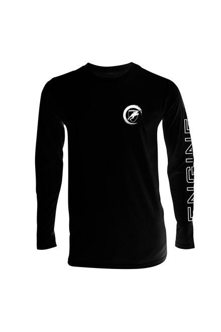 Black and White Wave Logo - Buy Swim Clothes and Apparel Online. Long Sleeve Tee