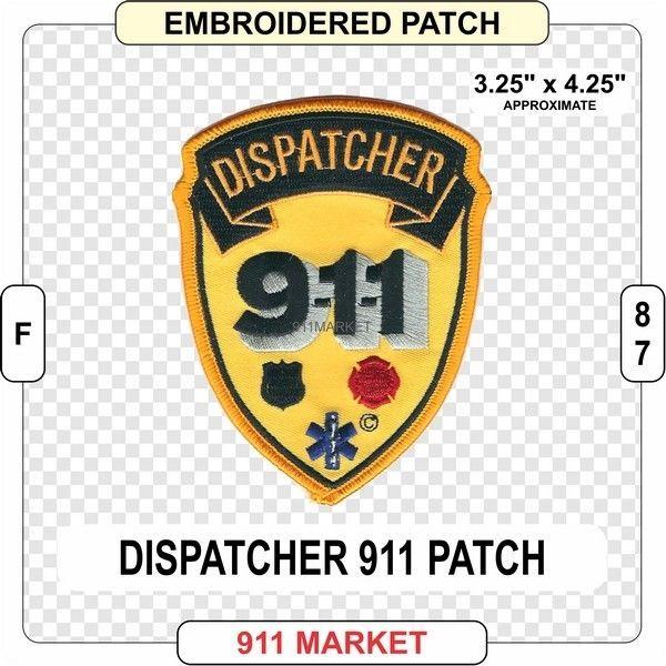 Communications Dispatcher Logo - Dispatcher Patch Emergency Communications DISPATCH Fire Police