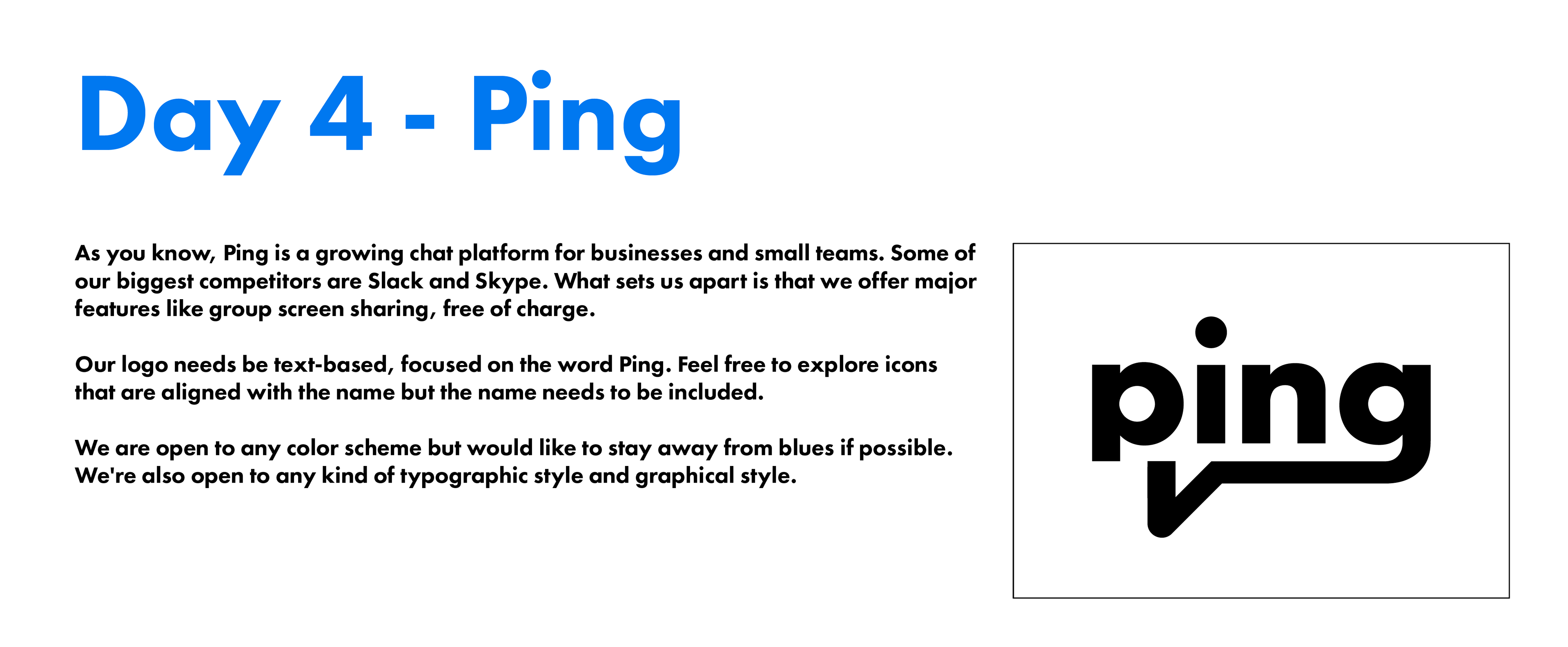 Small Ping Logo - Sean Campbell Graphic Design - 1 Hour Logos - Thirty Logos Challenge