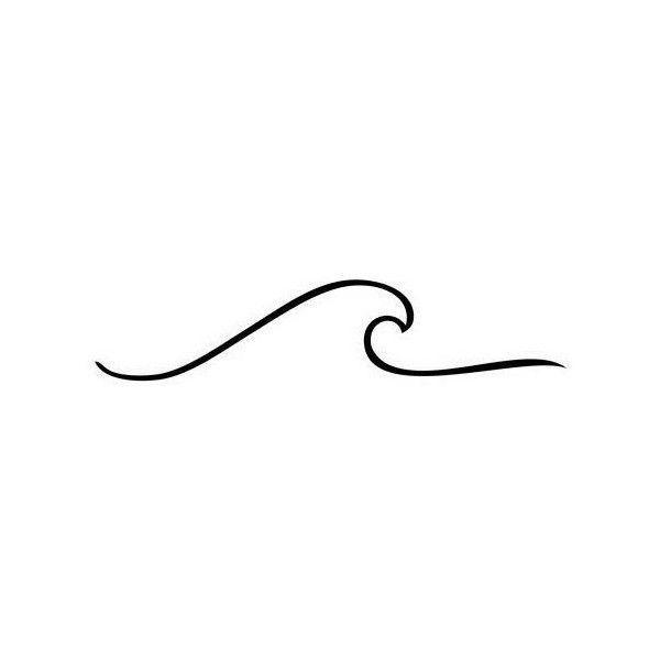 Black and White Wave Logo - wave tattoo Google ❤ liked on Polyvore featuring