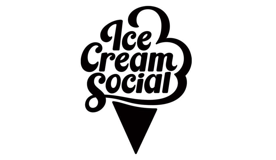 Black Ice Cream Logo - Ice Cream Social