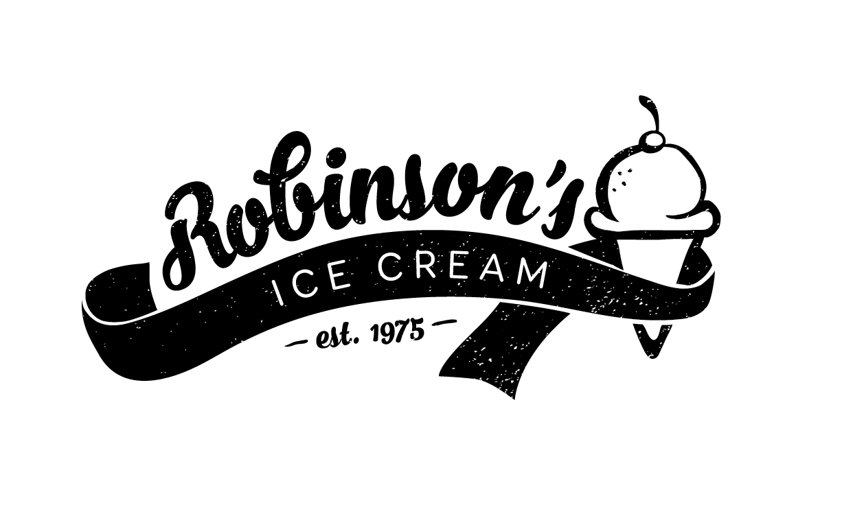 Black Ice Cream Logo - Briefbox — Robinson's Ice Cream by Stephany Colon