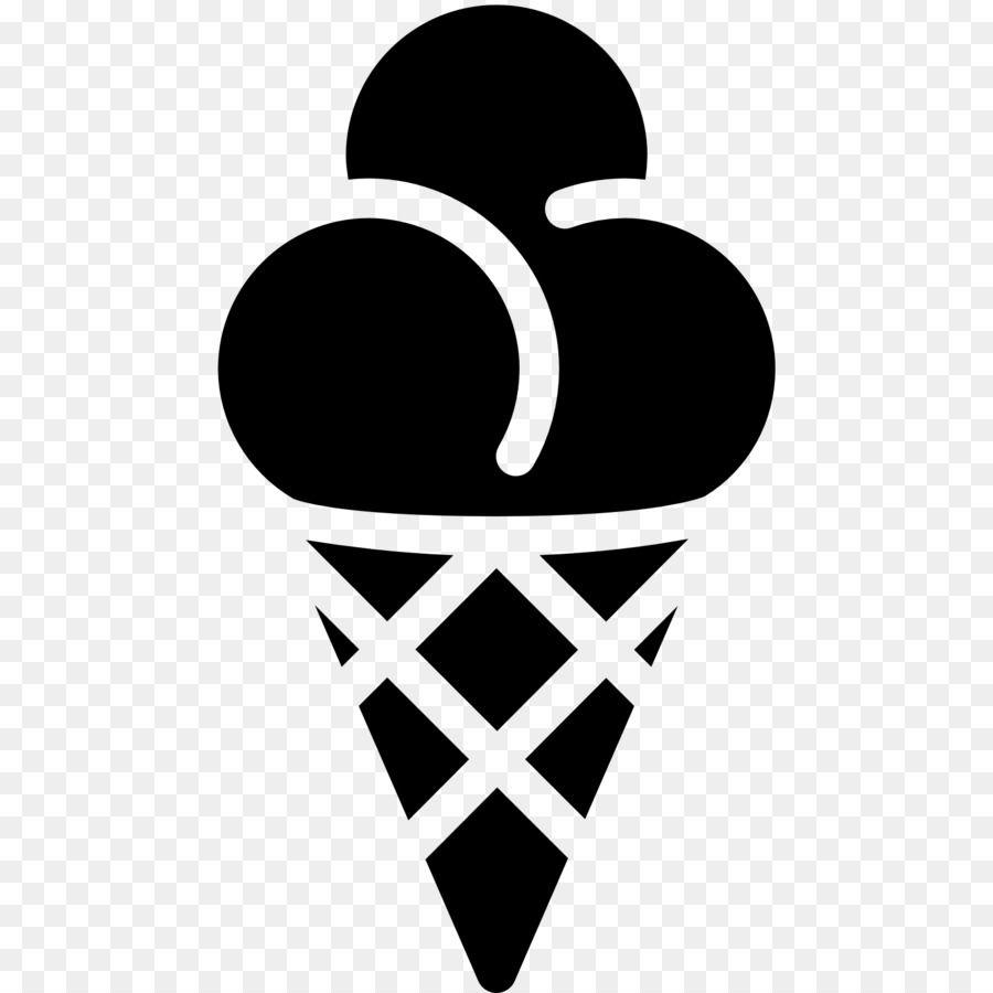Black Ice Cream Logo - Ice Cream Cones Strawberry ice cream Computer Icon png