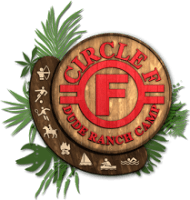 Red Circle F Logo - Circle F Dude Ranch Camp