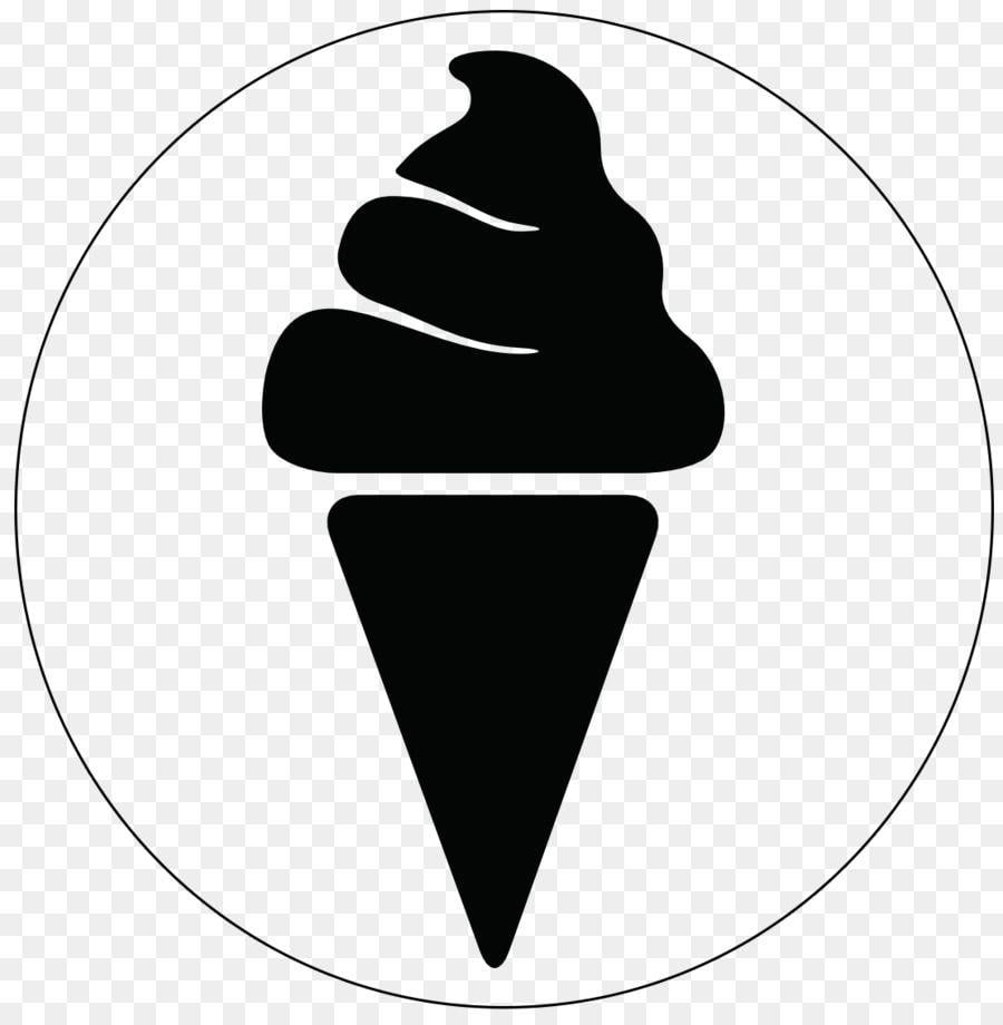 Black Ice Cream Logo - Ice cream Gelato Soft serve Food cream png download
