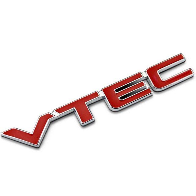 Honda Vtec Logo - MAYITR High Quality Metal VTEC Logo Emblem Car Body Badge Sticker