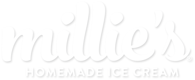 Black Ice Cream Logo - millie's HOMEMADE ICE CREAM