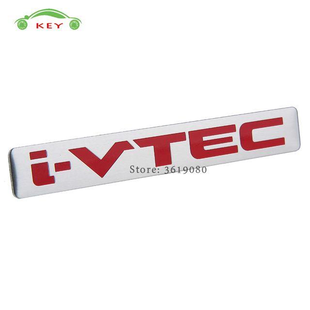 Honda Vtec Logo - 12*1.7CM Car Accessories for I VTEC Logo Emblem Sticker Aluminum ...