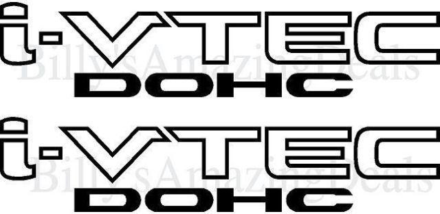 Honda Vtec Logo - I Vtec DOHC 9 Vinyl Decal Honda Civic Accord SI Emblem Sticker