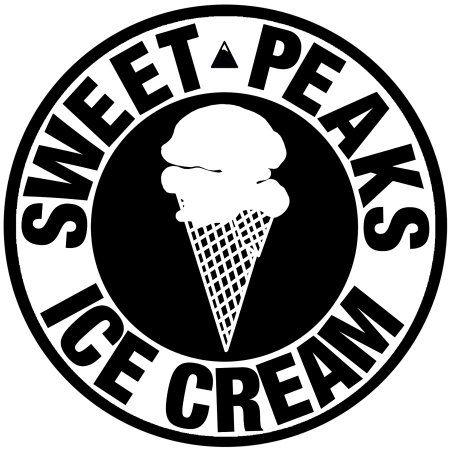 Black Ice Cream Logo - logo of Sweet Peaks Ice Cream, Kalispell