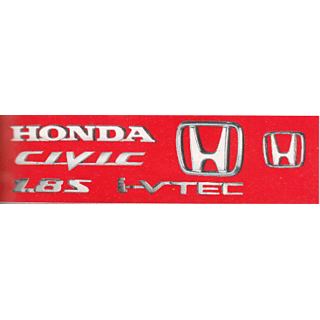 Honda Vtec Logo - Buy LOGO HONDA CIVIC 1.8S I VTEC MONOGRAM EMBLEM CHROME Pack Family