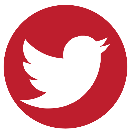 Red Twitter Logo - Media, rs, social, twitter icon