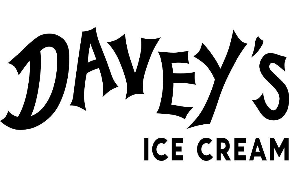 Black Ice Cream Logo - Davey's Ice Cream