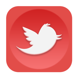 Red Twitter Logo - Twitter Old Icon - Red Social Media Icons - SoftIcons.com