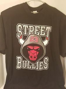 Bull Jordan 23 Logo - Chicago Bulls Black 4 XL Bull Face Jordan #23 T Shirt 100% Cotton | eBay