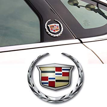 Cadillac Logo - Deselen BT08 Emblem Logo Symbol Metal
