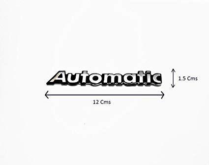 Automatic Logo - DELHI TRADERSS Automatic 3D Chrome Plated Emblem Logo Decal For Car ...