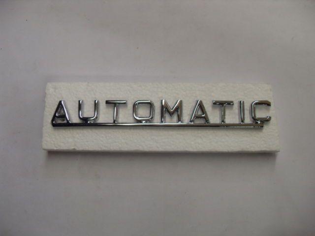Automatic Logo - Jaguar Automatic Chrome Script Logo Badge Decal Emblem