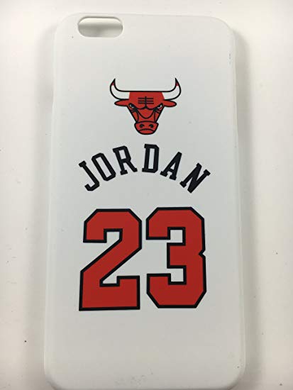 Bull Jordan 23 Logo - Amazon.com: Iphone 6 Plus Red/White Air Jordan 23 Phone Jumpman NBA ...