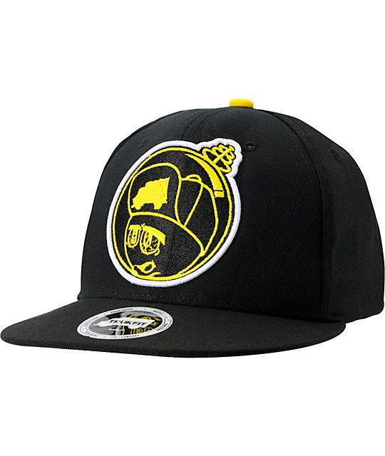 Black and Yellow Trukfit Logo - Trukfit Feelin Spacey Black & Yellow Snapback Hat | Zumiez