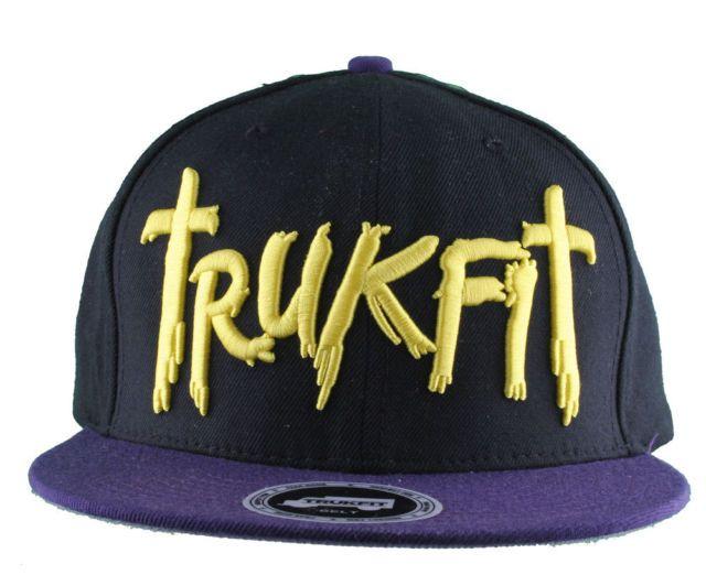 Black and Yellow Trukfit Logo - Trukfit Mens Black Purple Yellow Galaxy Baseball Strapback Hat Cap ...