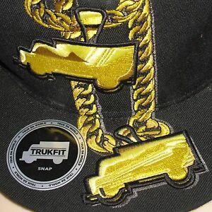 Black and Yellow Trukfit Logo - Trukfit Men's Baseball Cap Hat Trucks & Chains Black Yellow Snap ...