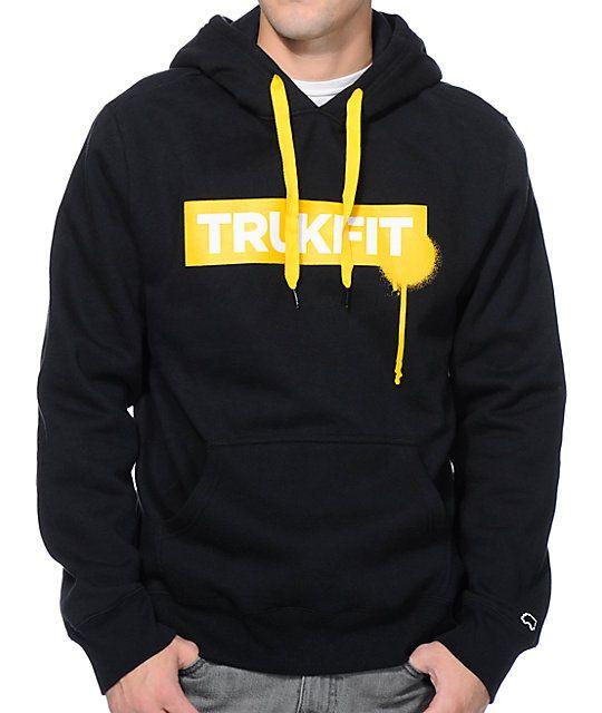 Black and Yellow Trukfit Logo - Trukfit Drip Black Pullover Hoodie | Zumiez