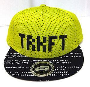 Black and Yellow Trukfit Logo - New$32 TRUKFIT SNAPBACK HAT Greenish Yellow Mesh Computer Code 8 bit ...