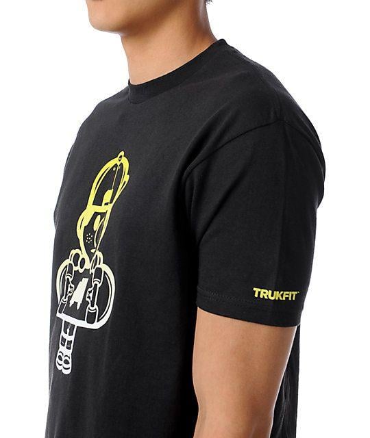 Black and Yellow Trukfit Logo - Trukfit Lil Tommy Black & Yellow T Shirt