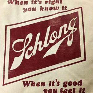 Schlitz Beer Logo - SCHLONG Vintage Schlitz Mock Beer Label Tan T-Shirt *Brand New* + ...