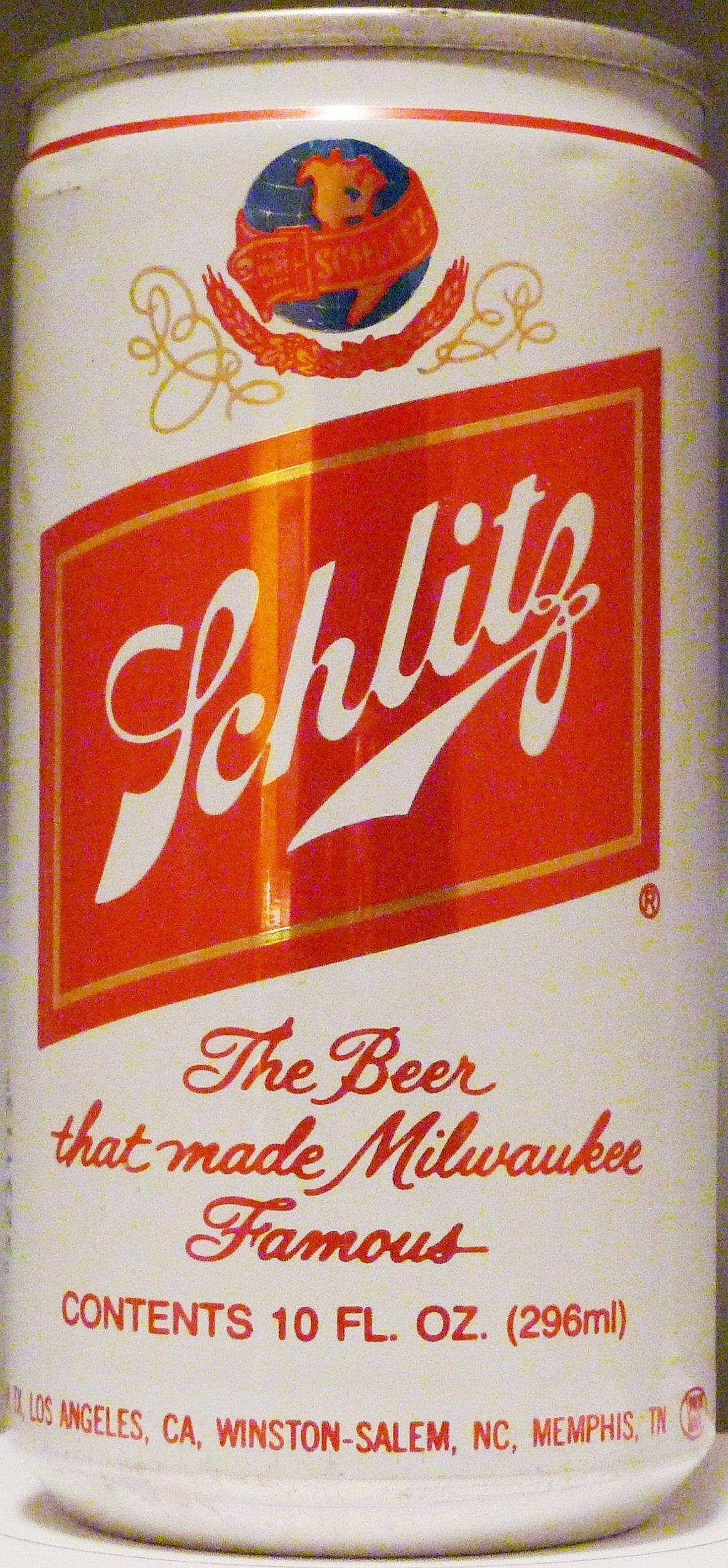 Schlitz Beer Logo - Schlitz Schlitz Brewing Co 10 OZ AL PT ID:958Red Schlitz Logo Maybe ...