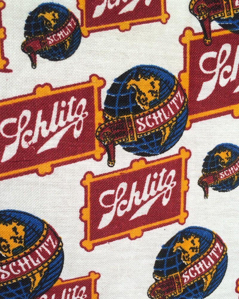 Schlitz Beer Logo - Schlitz Beer Logo Cotton Print, Full Bibbed Apron. Perfect