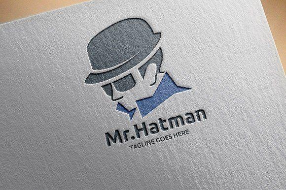 Creative Man Logo - Hat Man Logo Template ~ Logo Templates ~ Creative Market
