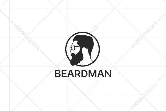 Creative Man Logo - Beard Man Logo ~ Logo Templates ~ Creative Market