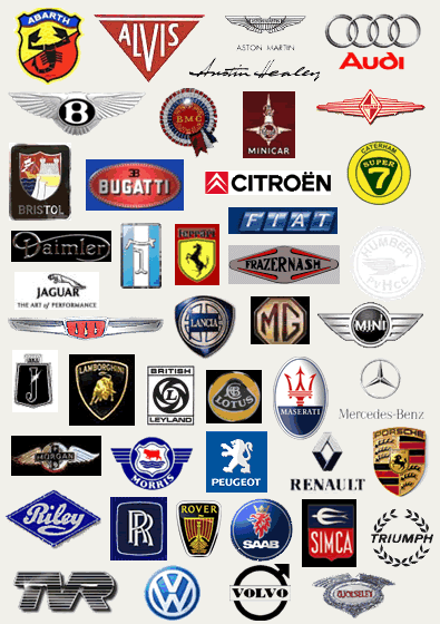 Exotic European Car Logo - English Cars I Love And Products I
