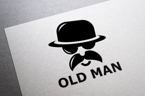 Creative Man Logo - Old Man Logo Template ~ Logo Templates ~ Creative Market