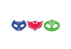 PJ Masks Logo - INSTANT DOWNLOAD PJ Masks Owlette Catboy Gekko Logo
