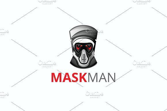 Creative Man Logo - Mask Man Logo ~ Logo Templates ~ Creative Market