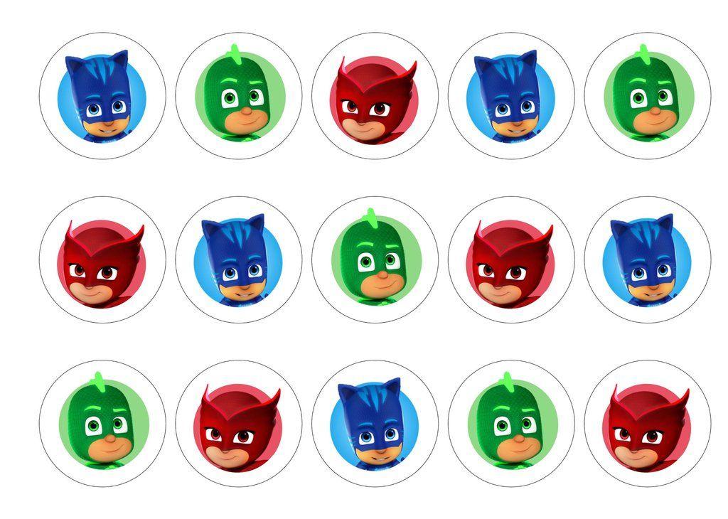 PJ Masks Logo - PJ Masks Characters – My Cupcake Toppers