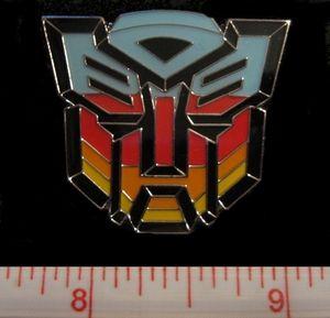 Red Transformer Face Logo - Transformers Autobot Multi-Colour Face Logo Enamel Pin