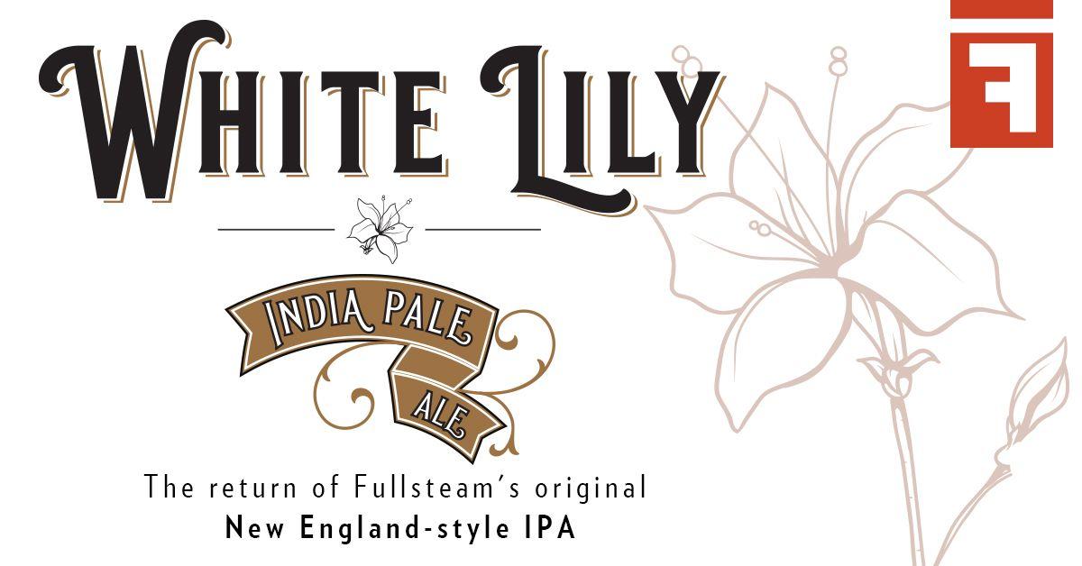 White Lily Logo - Fullsteam Brewery