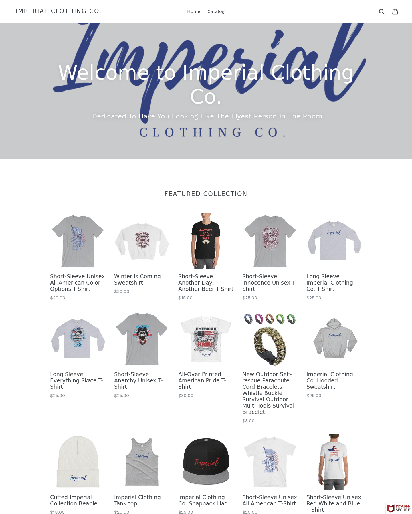 Imperial Clothing Logo - Imperial Clothing Co. For Sale | Buy an Online Business