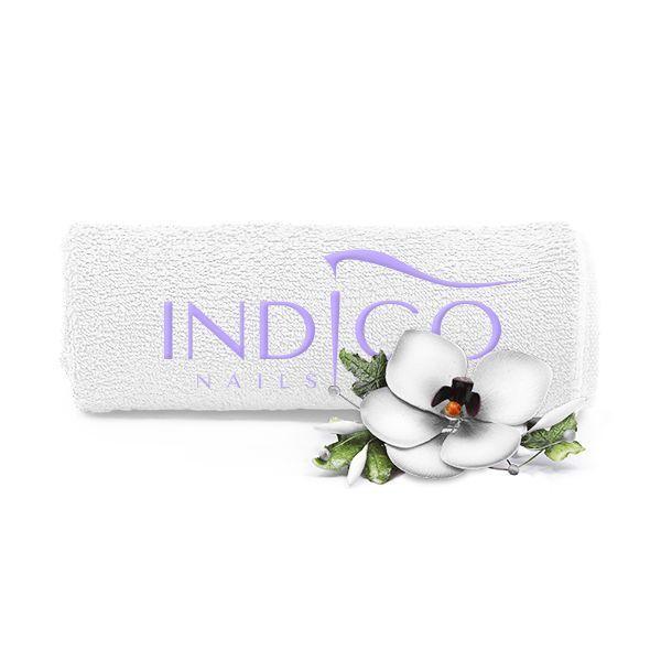 White Lily Logo - INDIGO TOWEL WHITE LILY LOGO 50X30CM – Indigo Nails Online Shop