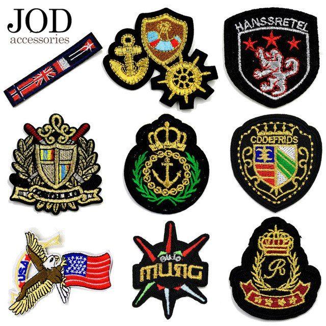 Imperial Clothing Logo - JOD Imperial Crown Thermo Adhesive Embroidered Patches Iron on ...