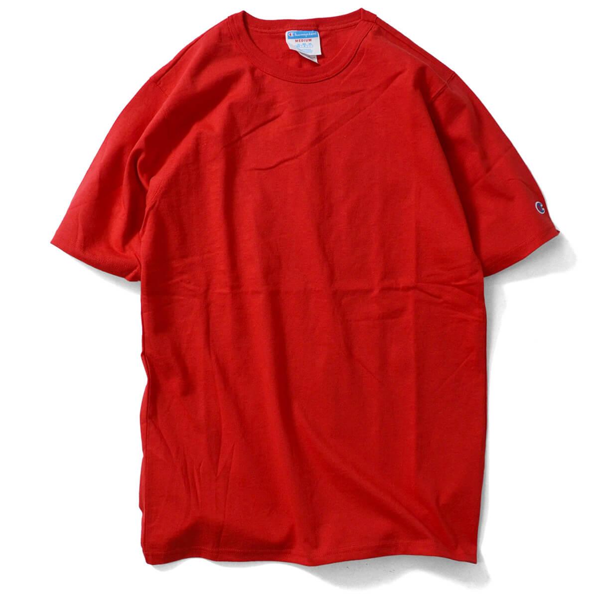 Champion Brand Clothing Logo - BLEECKER: Champion Champion HERITAGE TEE Short Sleeves T Shirt RED