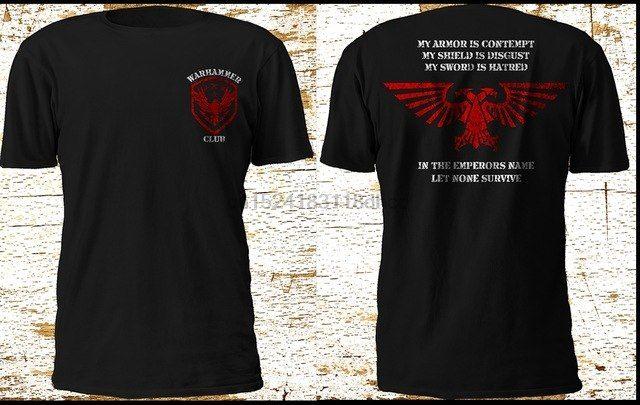 Imperial Clothing Logo - New Red LOGO Warhammer 40k Eagle Imperial Black T Shirt 2 Side M 3XL ...
