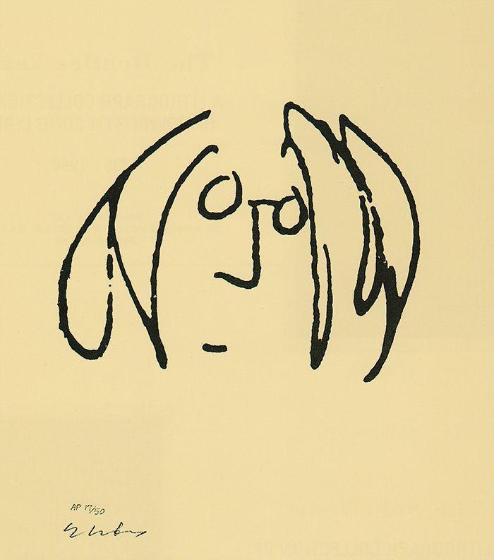 John Lennon Original Logo - john lennon self portrait original. Art to Put on the Body. John
