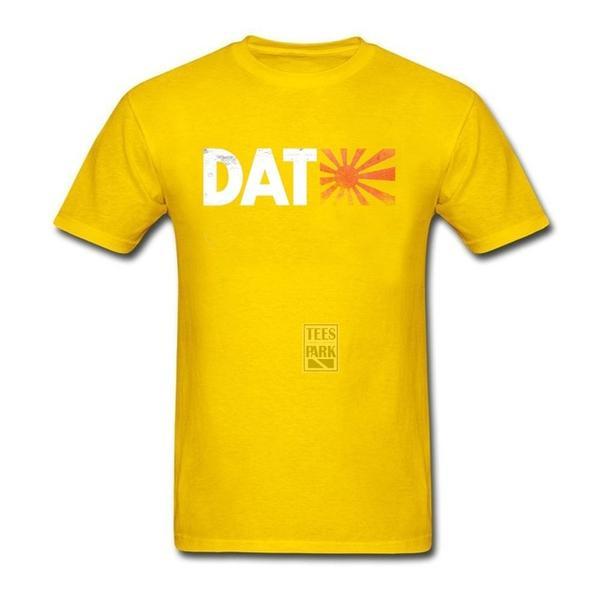 Guy with Yellow Sun Logo - JDM Datsun Rising Sun – Car Guy Shirts