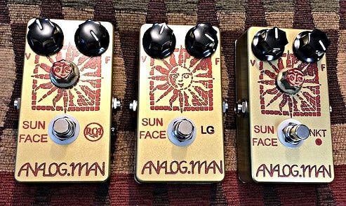 Guy with Yellow Sun Logo - Analog Man Sun Face and Fuzz Face Page